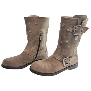 Replay gret Suede Studded Moto/Biker boots